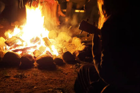 Am Feuer vorbereiten